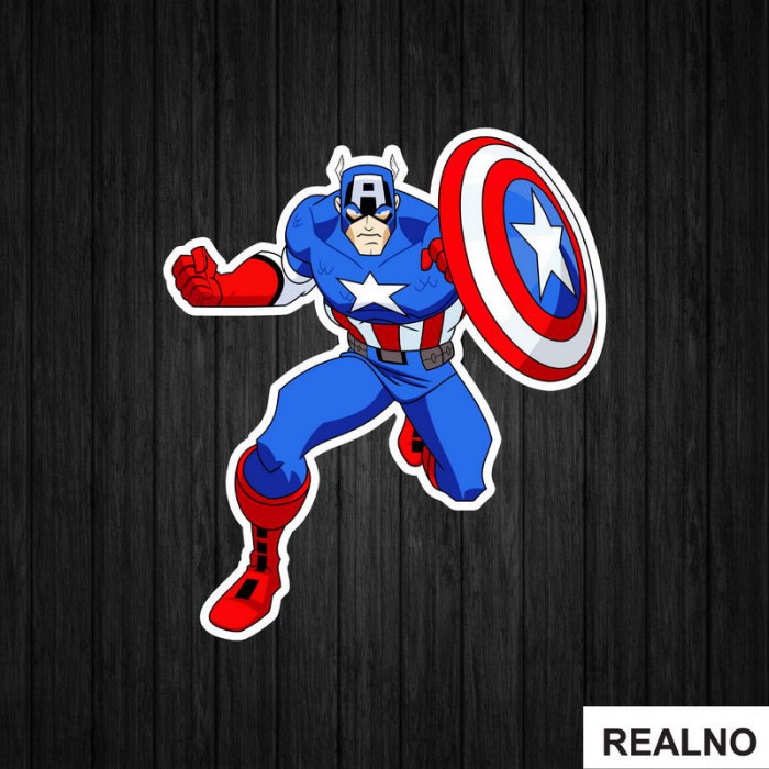 Comic - Captain America - Avengers - Nalepnica