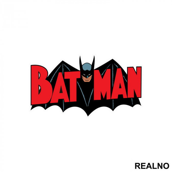 Logo Red -  Batman - Nalepnica