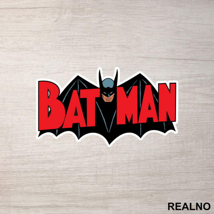 Logo Red -  Batman - Nalepnica