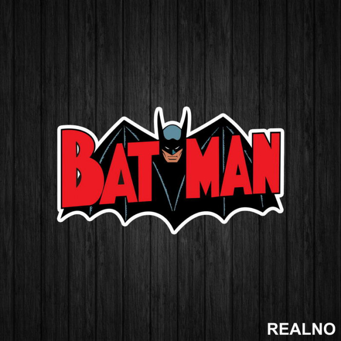 Logo Red -  Batman - Nalepnica