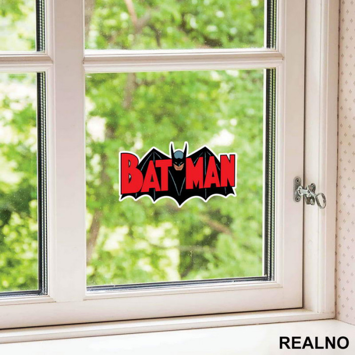 Logo Red -  Batman - Nalepnica