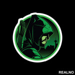 Green Badge - Arrow - Nalepnica