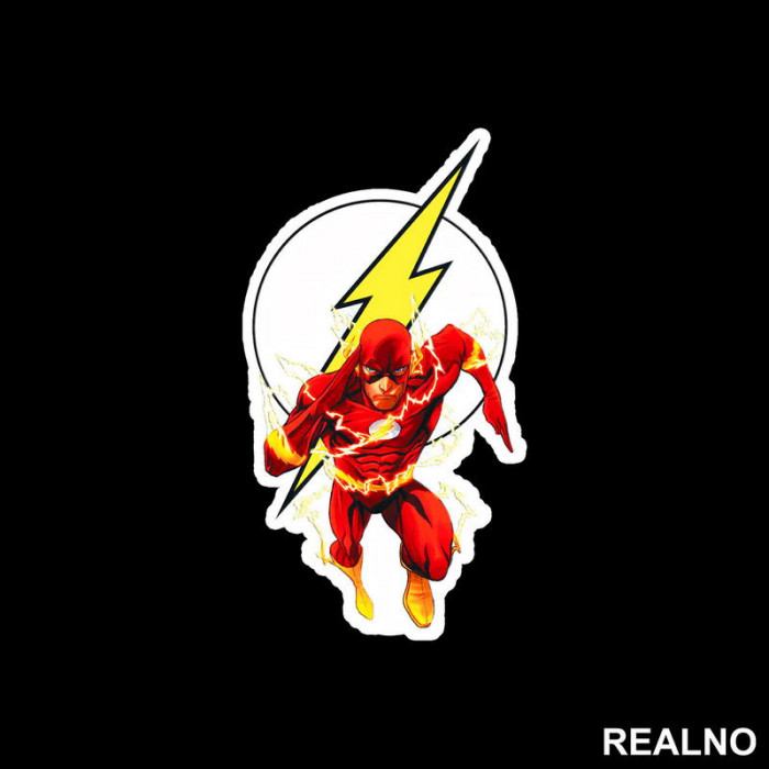 Logo And Barry Allen - Flash - Nalepnica