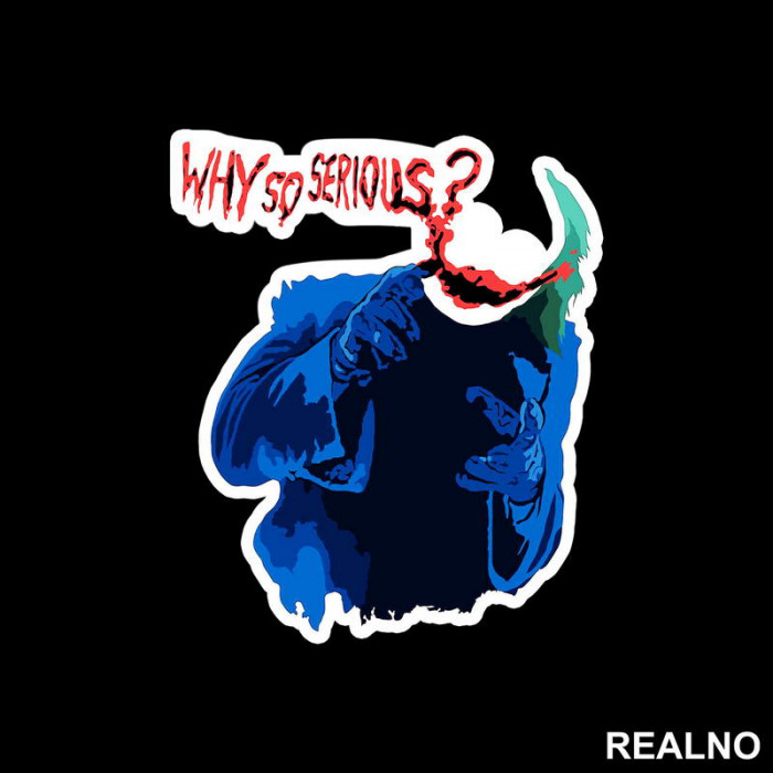 Why So Serious? Blue Jacket - Joker - Nalepnica