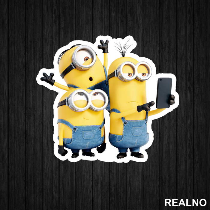 But First Let Me Take A Selfie - Minions - Nalepnica