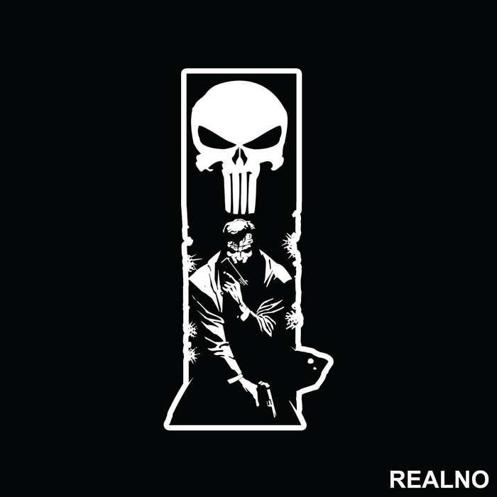 Crumbling Skull - Punisher - Nalepnica
