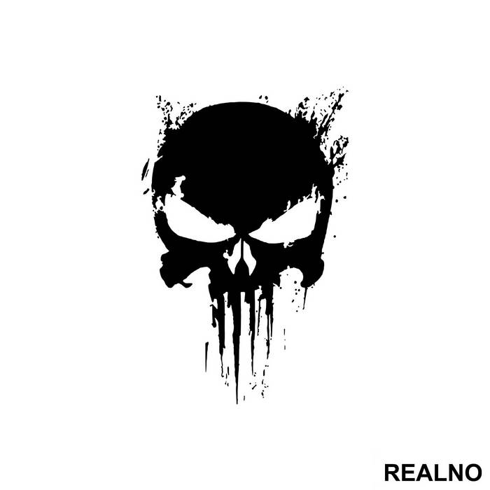 Shredding Skull - Punisher - Nalepnica