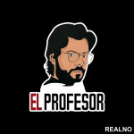 Drawing - El Profesor - The Professor - La Casa de Papel - Money Heist - Nalepnica