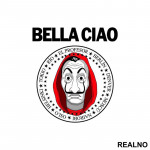 Bella Ciao - Ramones Circle Stars - La Casa de Papel - Money Heist - Nalepnica