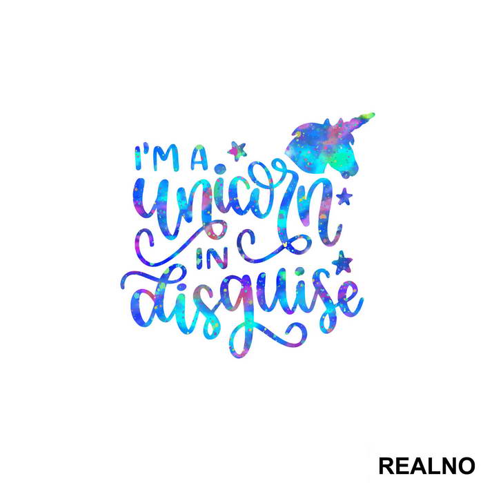 I'm A Unicorn In Disguise - Jednorog - Nalepnica