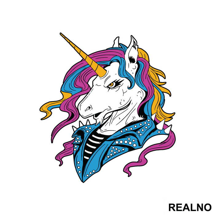 Punk Unicorn - Jednorog - Nalepnica
