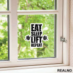 Eat, Sleep, Lift, Repeat - Trening - Nalepnica