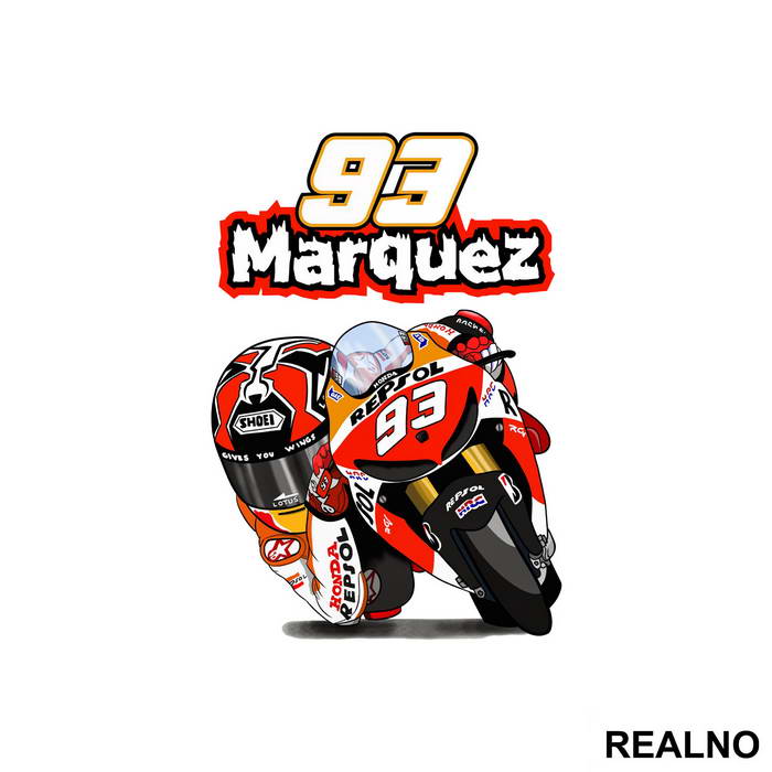 Marquez 93 On The Bike - MotoGP - Sport - Nalepnica