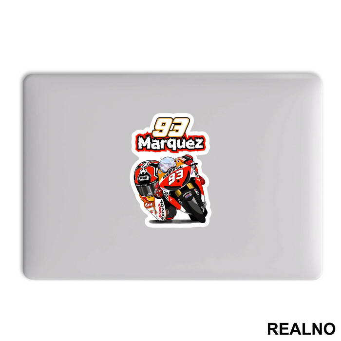 Marquez 93 On The Bike - MotoGP - Sport - Nalepnica