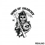 Logo - Sons Of Anarchy - SOA - Nalepnica