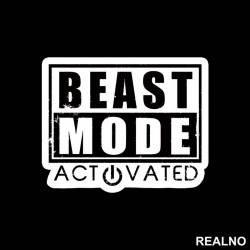 Beast Mode Activated - Trening - Nalepnica Beast Mode Activated - Trening - Nalepnica