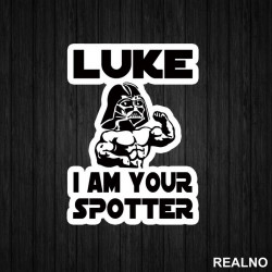Luke, I'm Your Spotter - Trening - Nalepnica Luke, I'm Your Spotter - Trening - Nalepnica