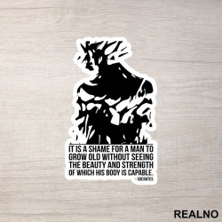 The Beauty And The Strenght - Trening - Nalepnica The Beauty And The Strenght - Trening - Nalepnica