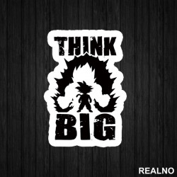 Think Big - Goku - Trening - Nalepnica Think Big - Goku - Trening - Nalepnica