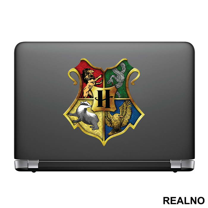 Houses Of Hogwarts - Harry Potter - Nalepnica