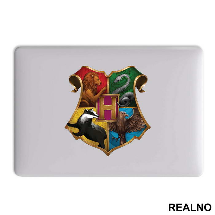 4 Houses Of Hogwarts - Harry Potter - Nalepnica
