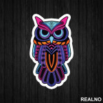 Neon Owl - Životinje - Nalepnica