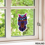 Neon Owl - Životinje - Nalepnica