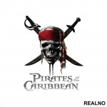 On Stranger Tides Skull - Pirates of the Caribbean - Nalepnica