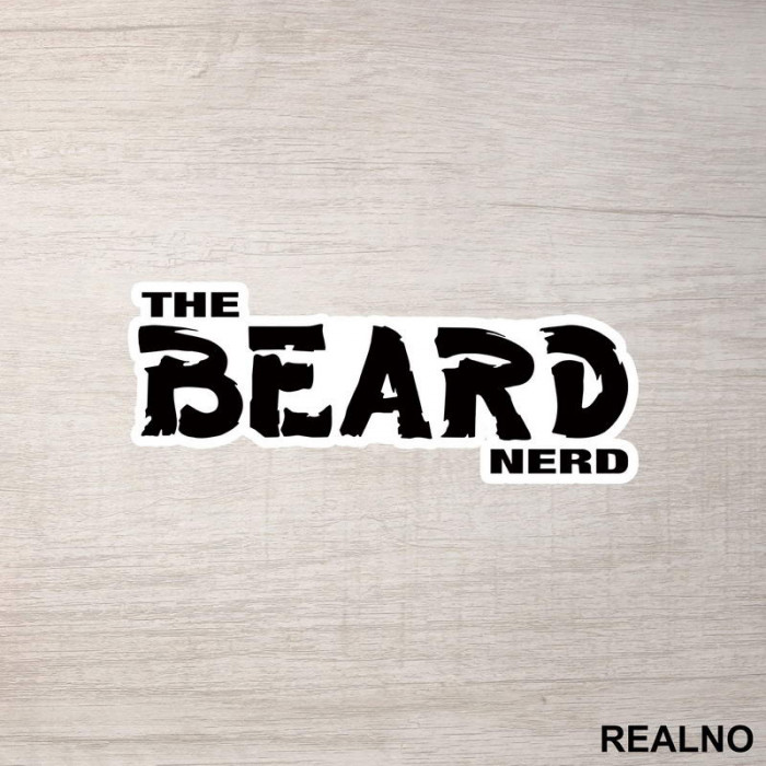The Beard Nerd - Brada - Nalepnica