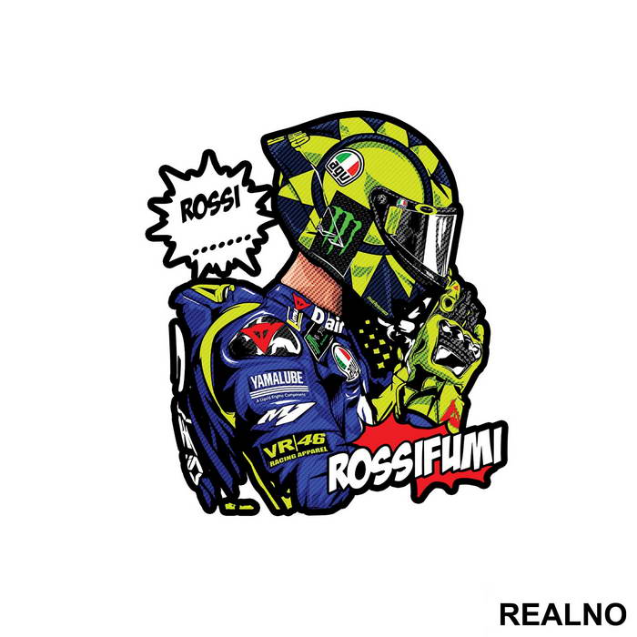 Rossifumi - Rossi - 46 - MotoGP - Sport - Nalepnica