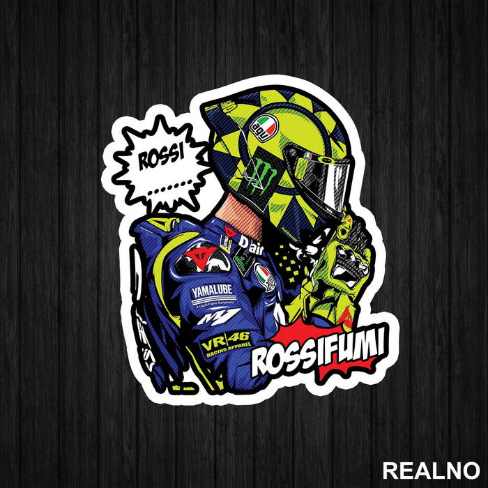 Rossifumi - Rossi - 46 - MotoGP - Sport - Nalepnica