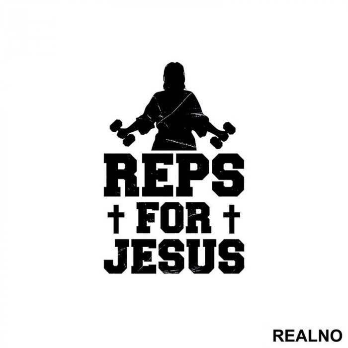 Reps For Jesus - Trening - Nalepnica