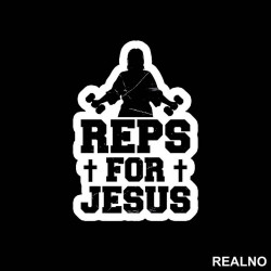 Reps For Jesus - Trening - Nalepnica Reps For Jesus - Trening - Nalepnica