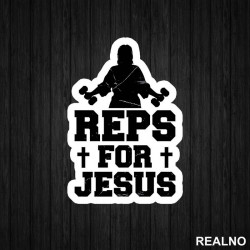 Reps For Jesus - Trening - Nalepnica Reps For Jesus - Trening - Nalepnica