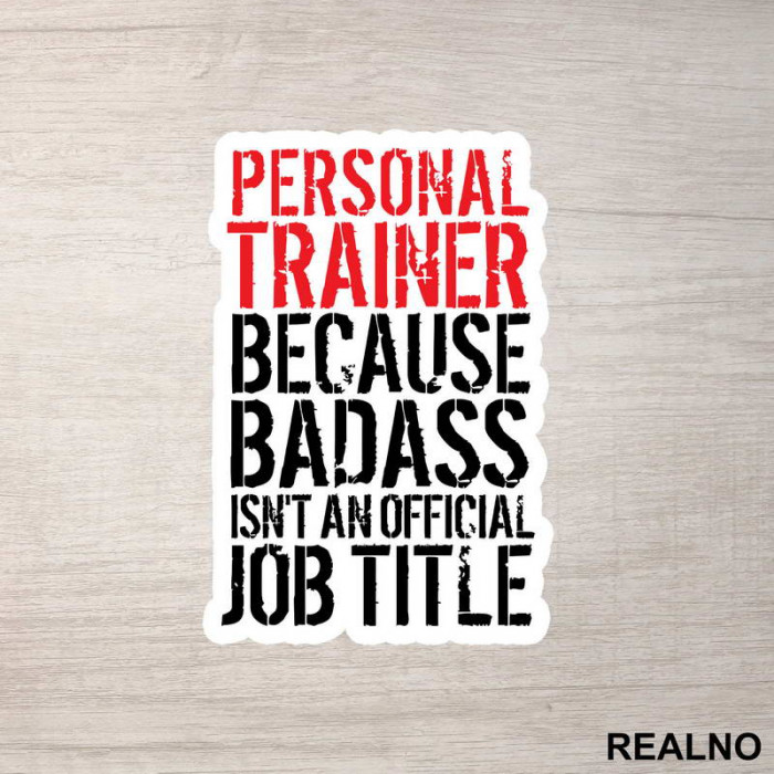Personal Trainer - Trening - Nalepnica