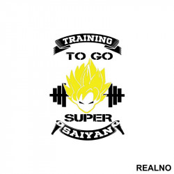 Training To Go Super Saiyan Yellow Hair - Goku - Dragon Ball - Nalepnica Training To Go Super Saiyan Yellow Hair - Goku - Dragon Ball - Nalepnica