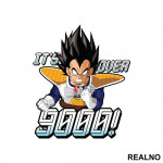 It's Over 9000 Vegeta Rage - Goku - Dragon Ball - Nalepnica