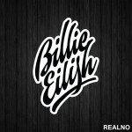 Billie Eilish Text Logo - Muzika - Nalepnica