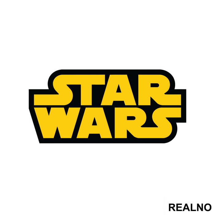 Black Outline Logo - Star Wars - Nalepnica