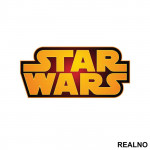 Orange Glow Logo - Star Wars - Nalepnica