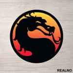 Orange Logo - Mortal Kombat - Nalepnica