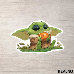 Baby Yoda Drinking Frog Tea - Yoda - Mandalorian - Star Wars - Majica Baby Yoda Drinking Frog Tea - Yoda - Mandalorian - Star Wars - Majica