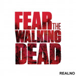 Fear Red Text - The Walking Dead - Nalepnica