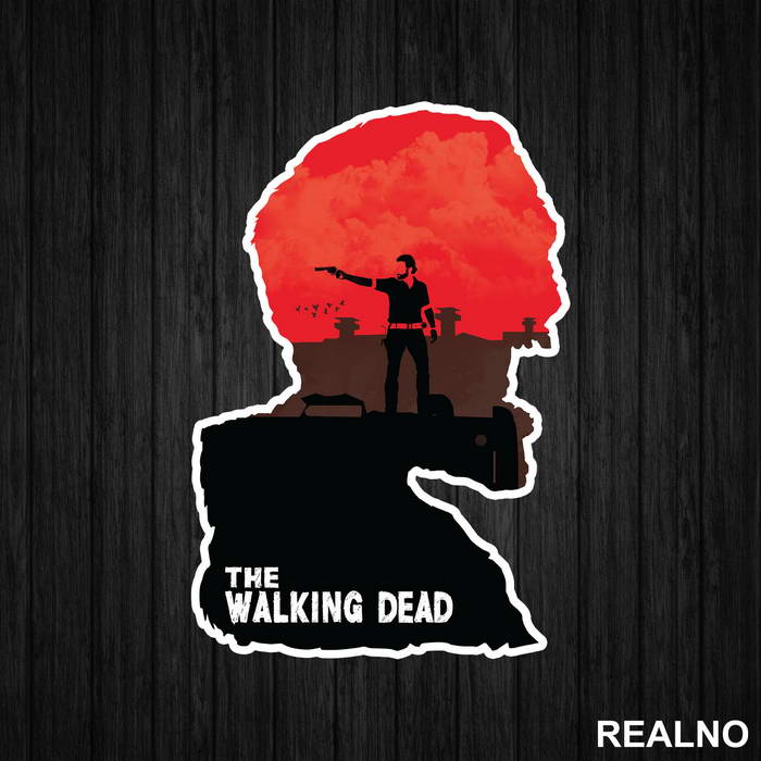 Inside Zombie Head - The Walking Dead - Nalepnica