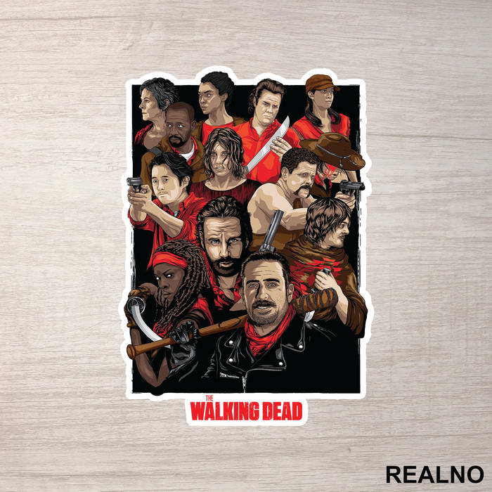 The Cast - The Walking Dead - Nalepnica