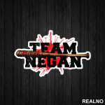 Team Negan Bloody Bat - The Walking Dead - Nalepnica