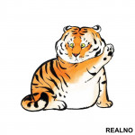 Fat Tiger - Životinje - Nalepnica