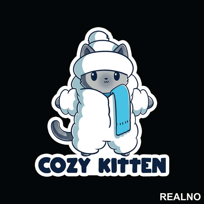Cozy Kitten - Životinje - Nalepnica