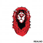 Red Haired Lion - Životinje - Nalepnica