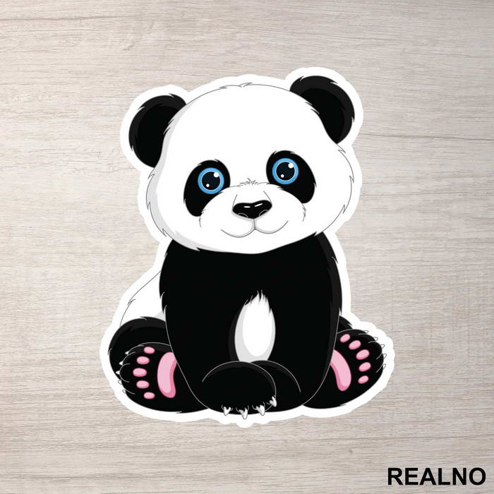 Panda Illustration - Životinje - Nalepnica